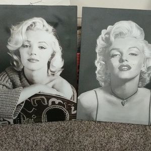 Marilyn Monroe canvas set